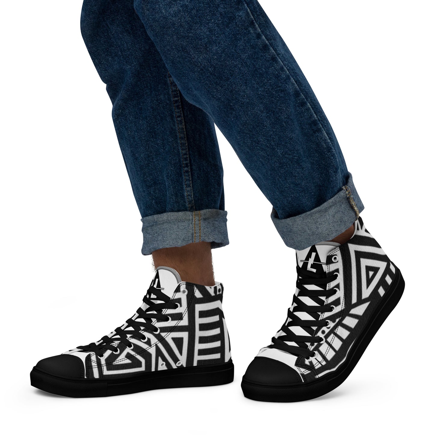 "AFRKA" Men’s High Top Canvas Shoes